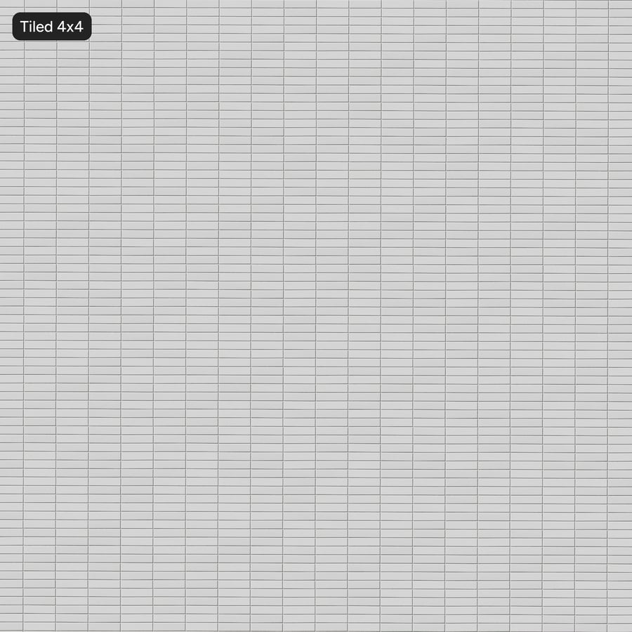 Rectangular Ceramic Glossy Tile Texture, White