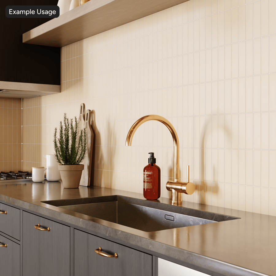 Rectangular Ceramic Matte Tile Texture, Beige