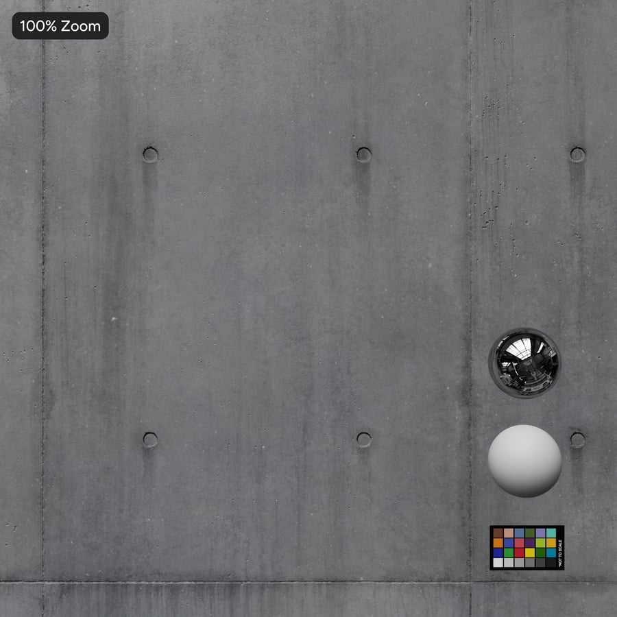 Weathered Polished Tie Holes Concrete Texture