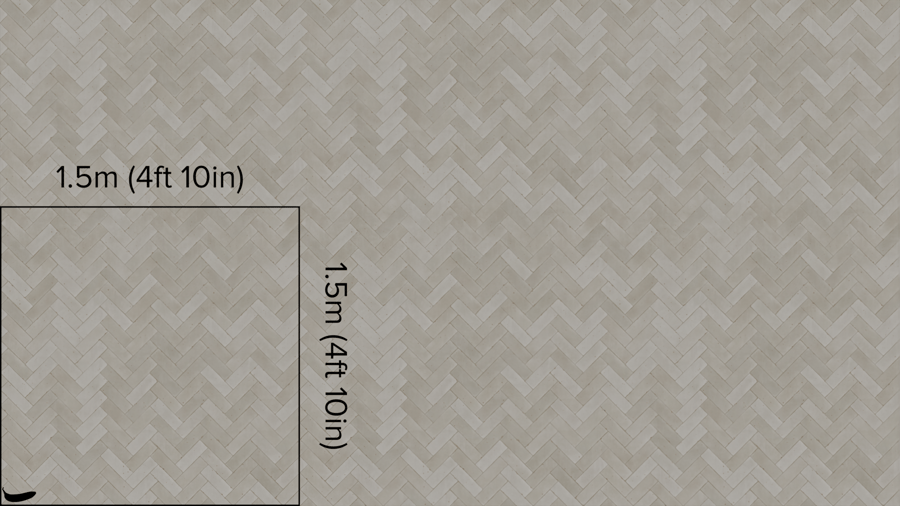Глянцева плитка Herringbone Zellige текстура, слонова кістка
