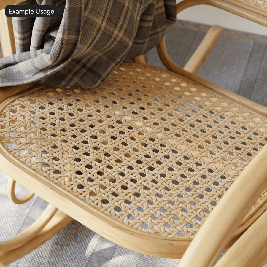 Cane Wicker Webbing Texture