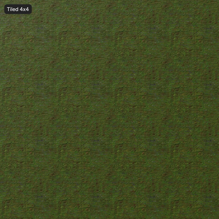 Heavily Damaged Mossy Roof Shingles Texture