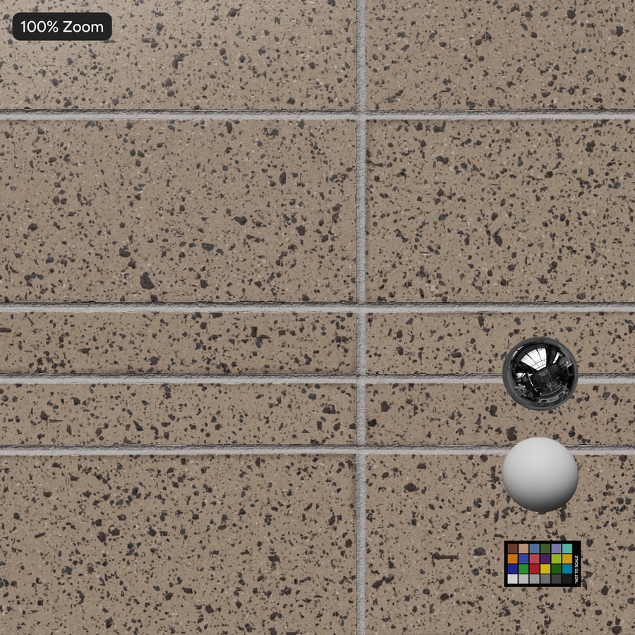 Polished Concrete Block Wall Texture, Beige