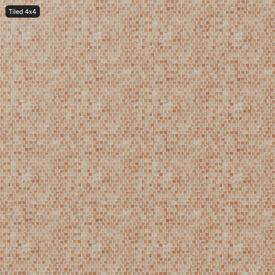 Square Terracotta Raw Tile Texture, Light Orange