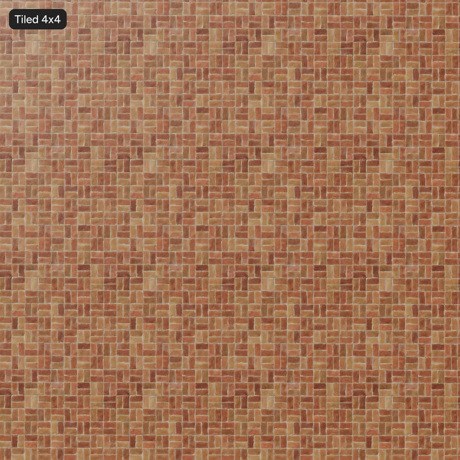 Basketweave Terracotta Raw Tile Texture, Light Orange