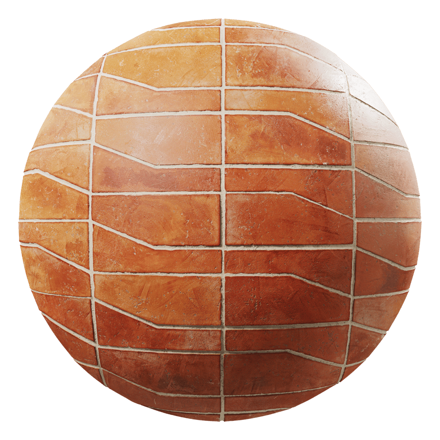 Tekstur Ubin Matte Terakota Zocalo Cotto Terracotta, Oranye