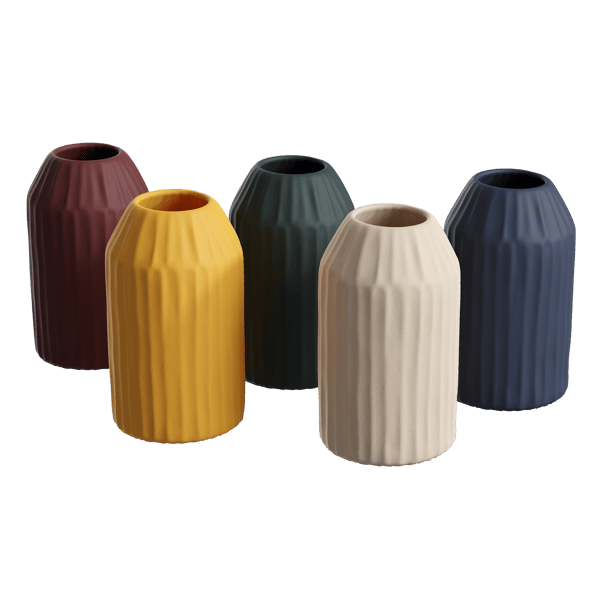 Modelos de vaso Origami de garrafa cortada em cerâmica
