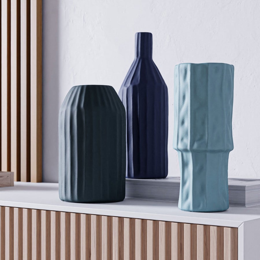 Modelos de vaso Origami de garrafa de cerâmica