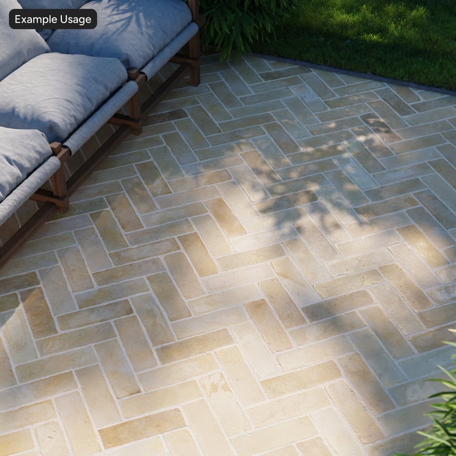 Texture de carreaux d'argile Chevron, beige