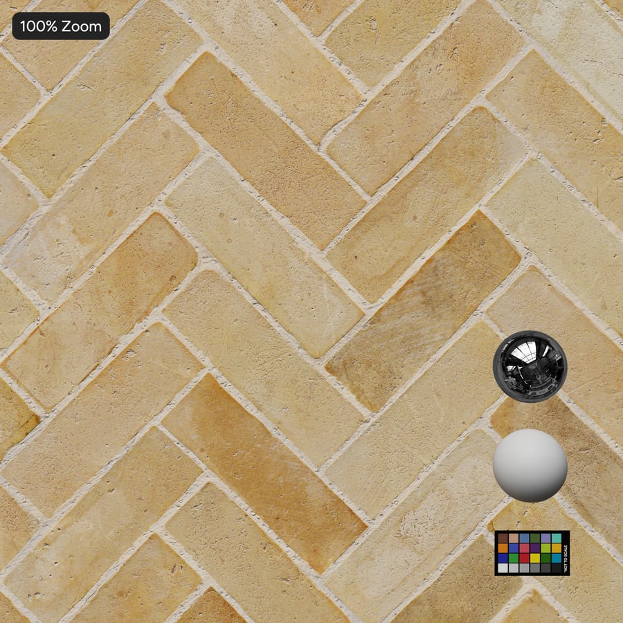 Texture de carreaux d'argile Chevron, beige