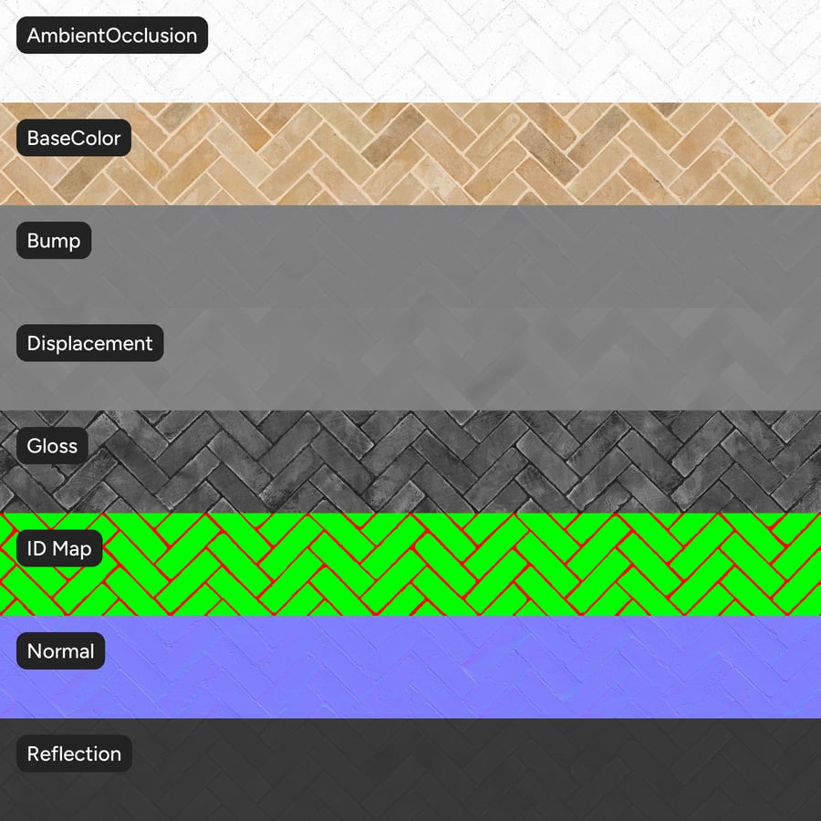 Texture de carreaux d'argile Chevron, beige