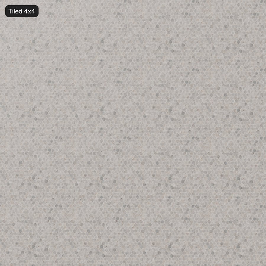 Hexagonal Terracotta Raw Tile Texture, Gray