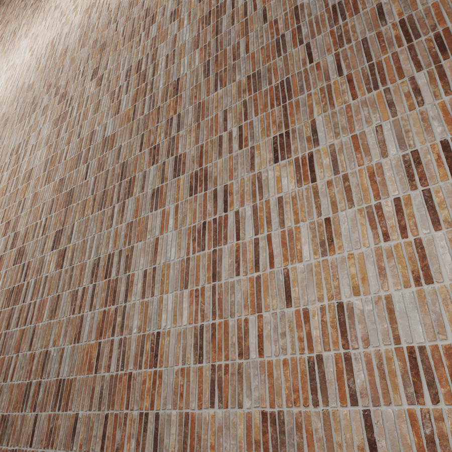 Yubi Terracotta Raw Tile Texture, Toffee Brown