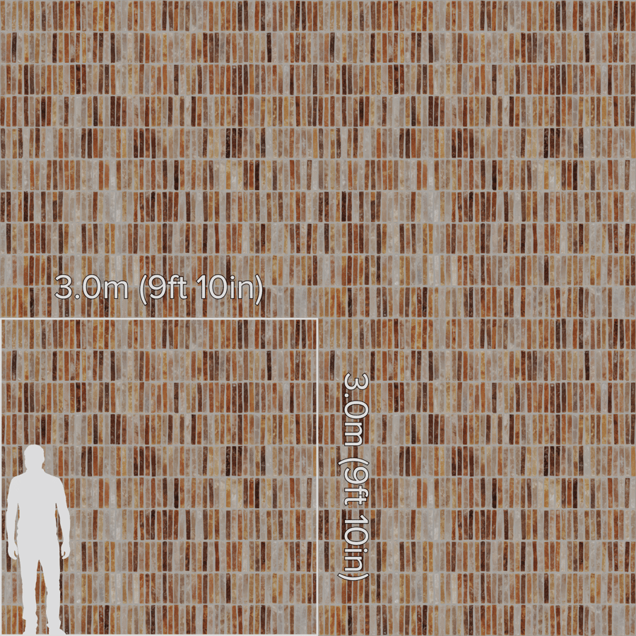 Yubi Terracotta Raw Tile Texture, Toffee Brown