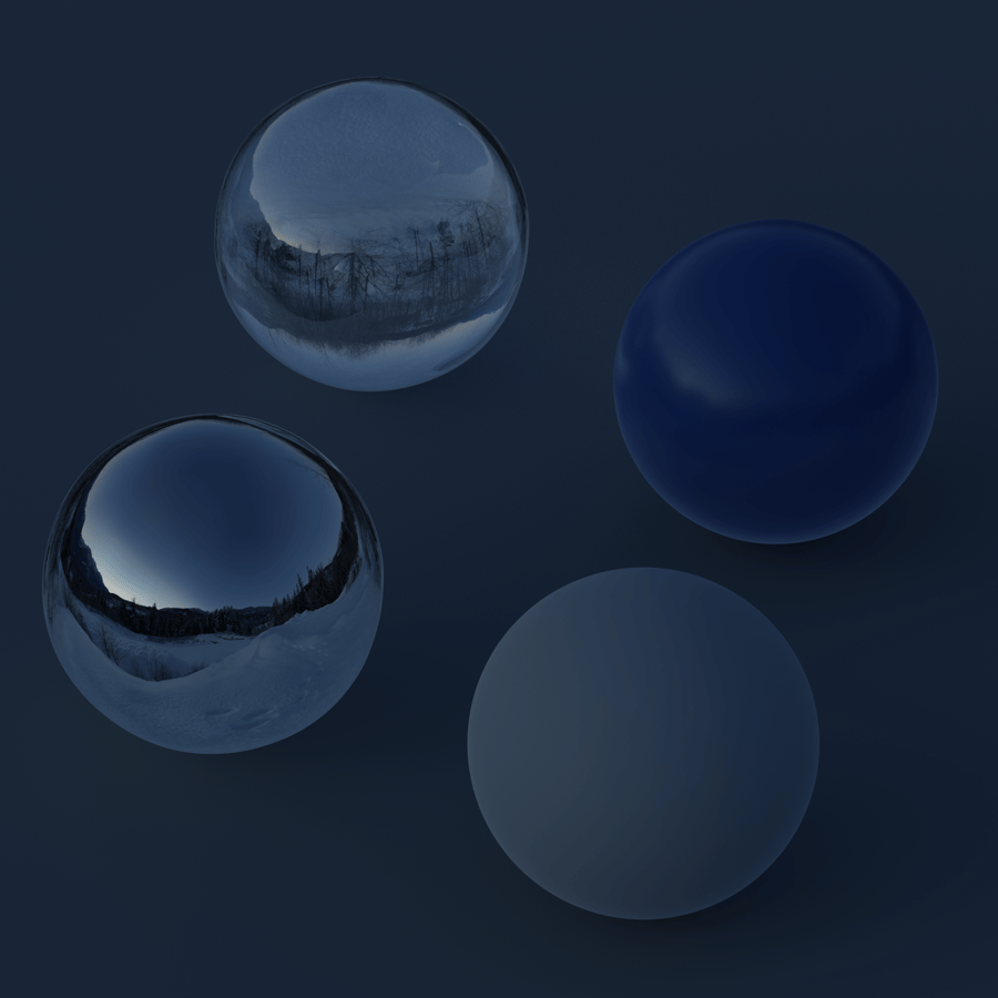 Snowy Mountains Blue Hour Clear Sky Outdoor HDRI