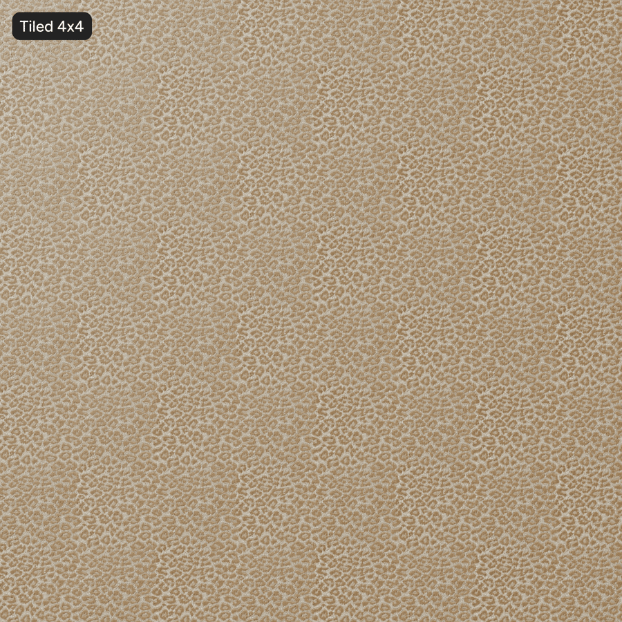 Animal Jacquard Drapery Upholstery Fabric, Natural