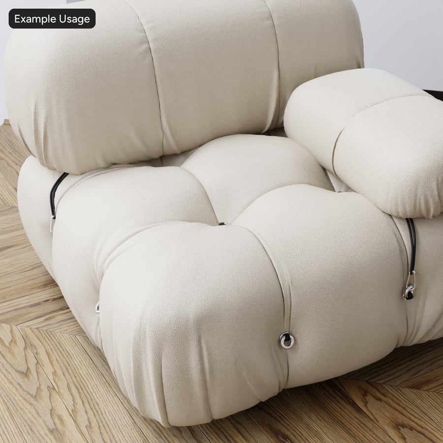 Tierischer Vinyl-Polsterstoff, Natur