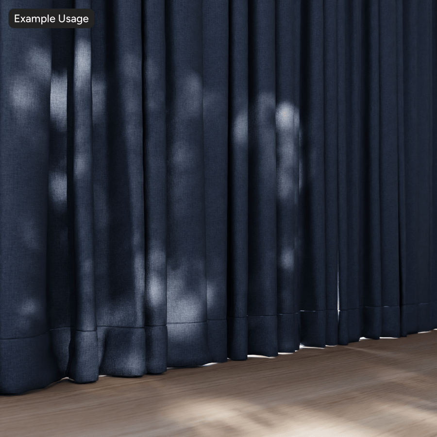 Tissu d'ameublement en chenille unie, bleu