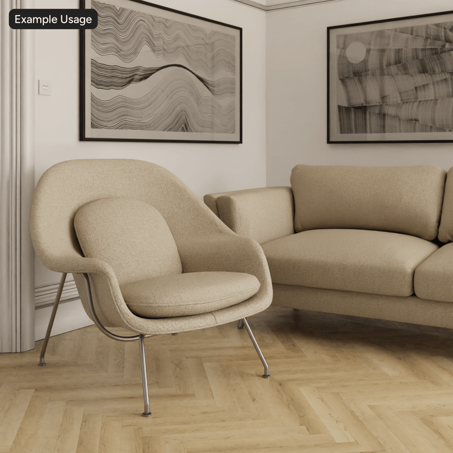 Spräcklig struktur på klädseltyg, beige