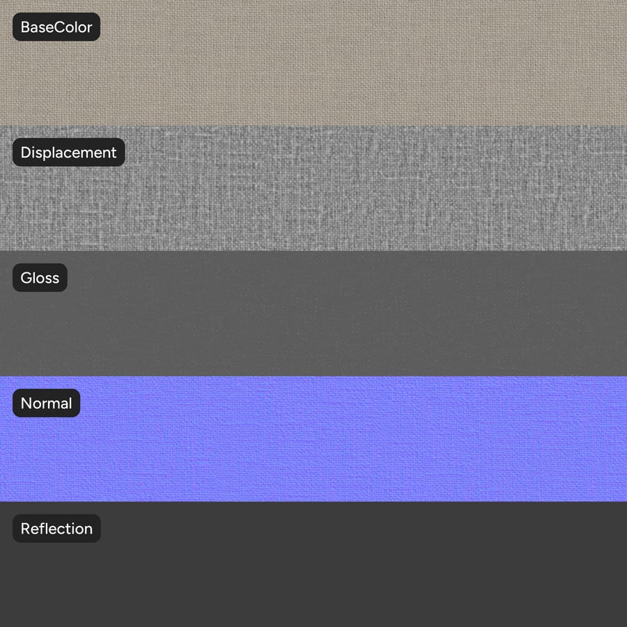 Einfarbiger, flacher Drapierstoff mit Textur, Beige