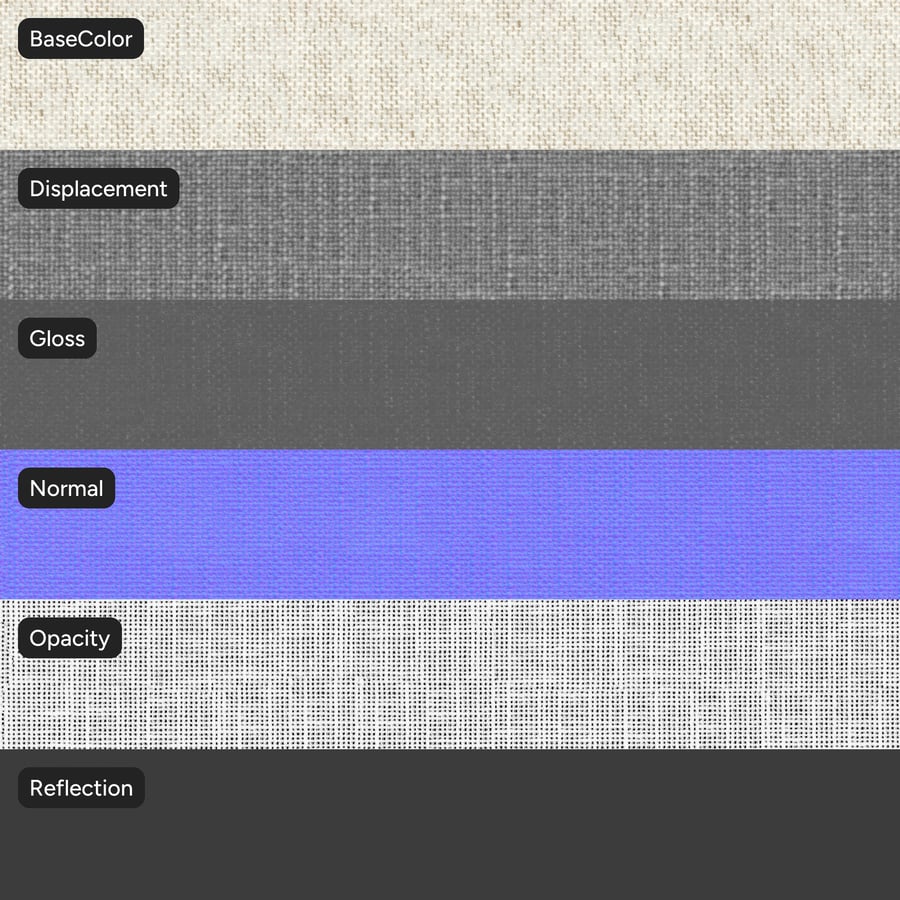 Natural Sheer Drapery Fabric Texture, White