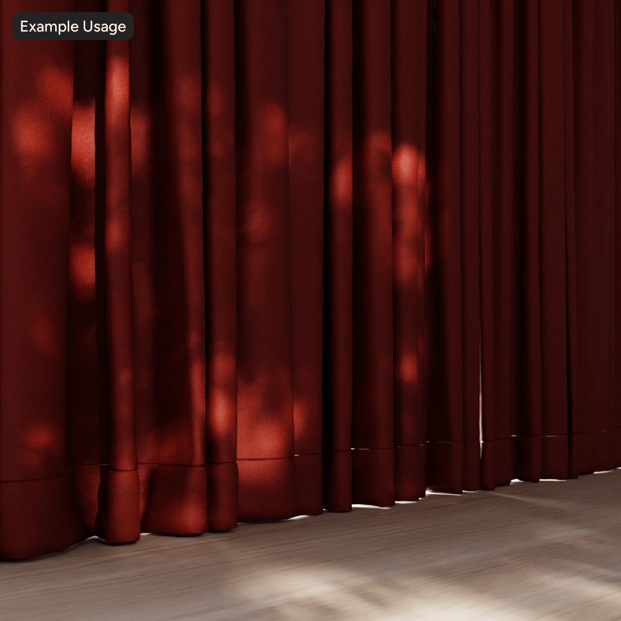 Plain Velvet Drapery Upholstery Fabric Texture, Red