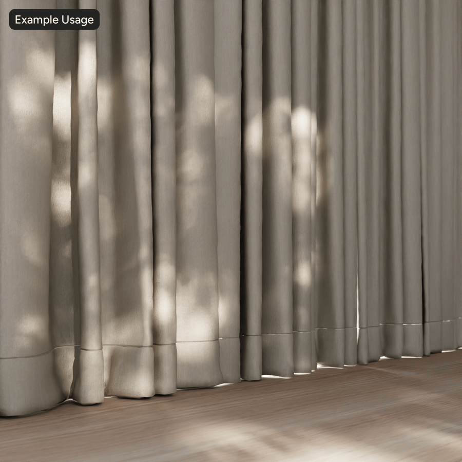 Plain Blackout Drapery Fabric Texture, White
