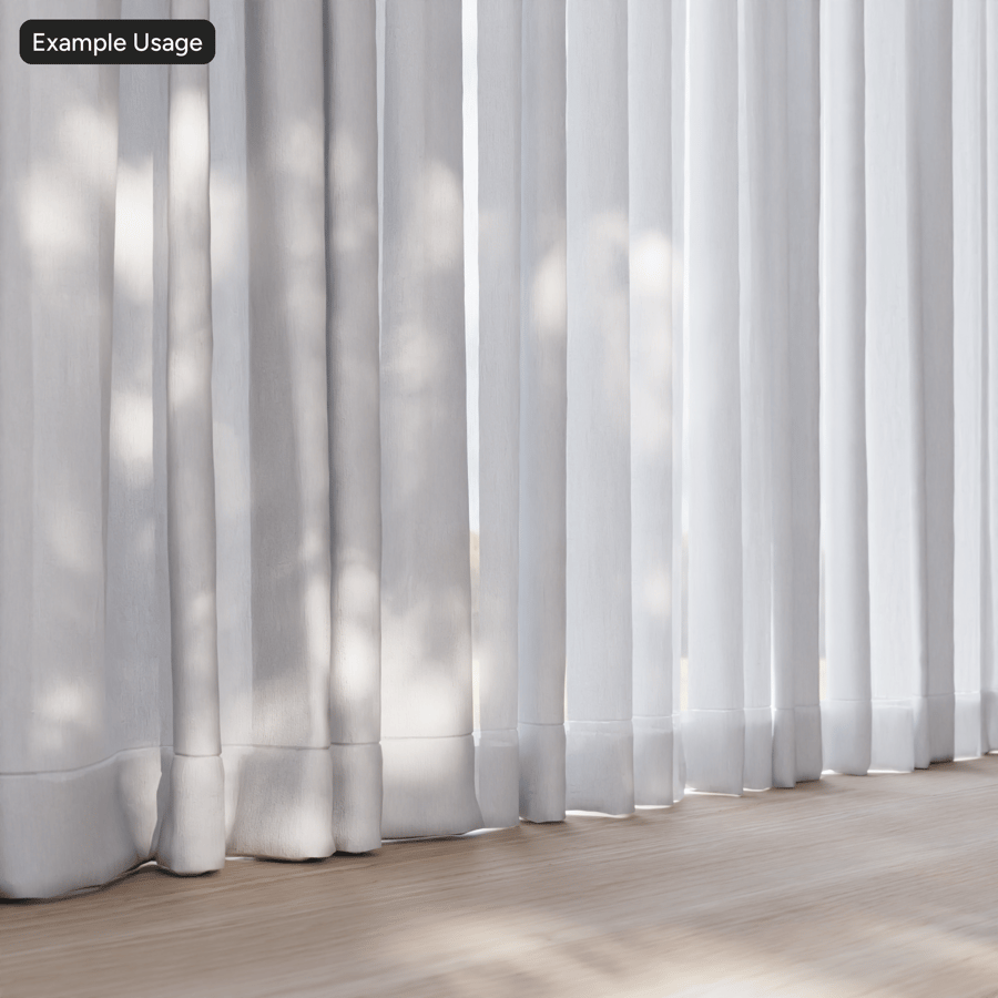 Tejido liso plano para cortinas, blanco
