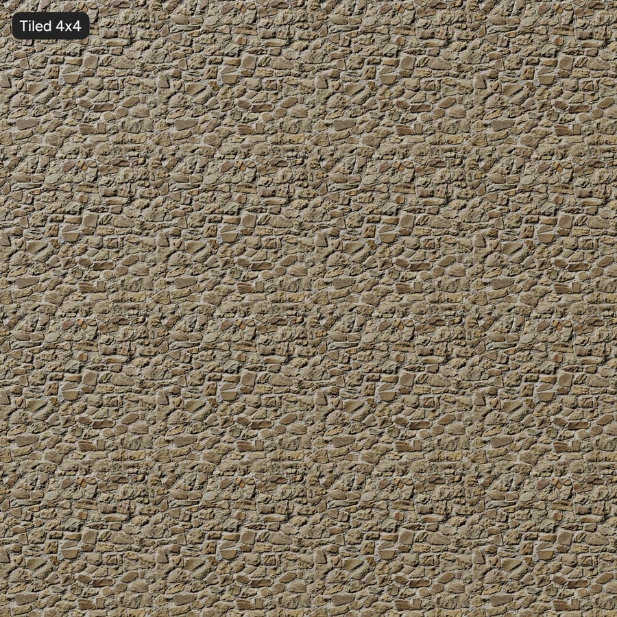 Textura de parede de pedra Rubble, bege arenoso