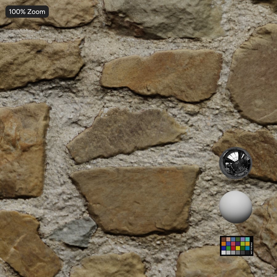 Textura de parede de pedra Rubble, bege arenoso