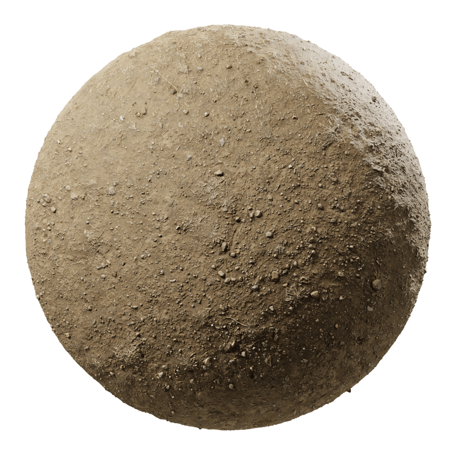 Scattered Rocks on Dirt Texture
