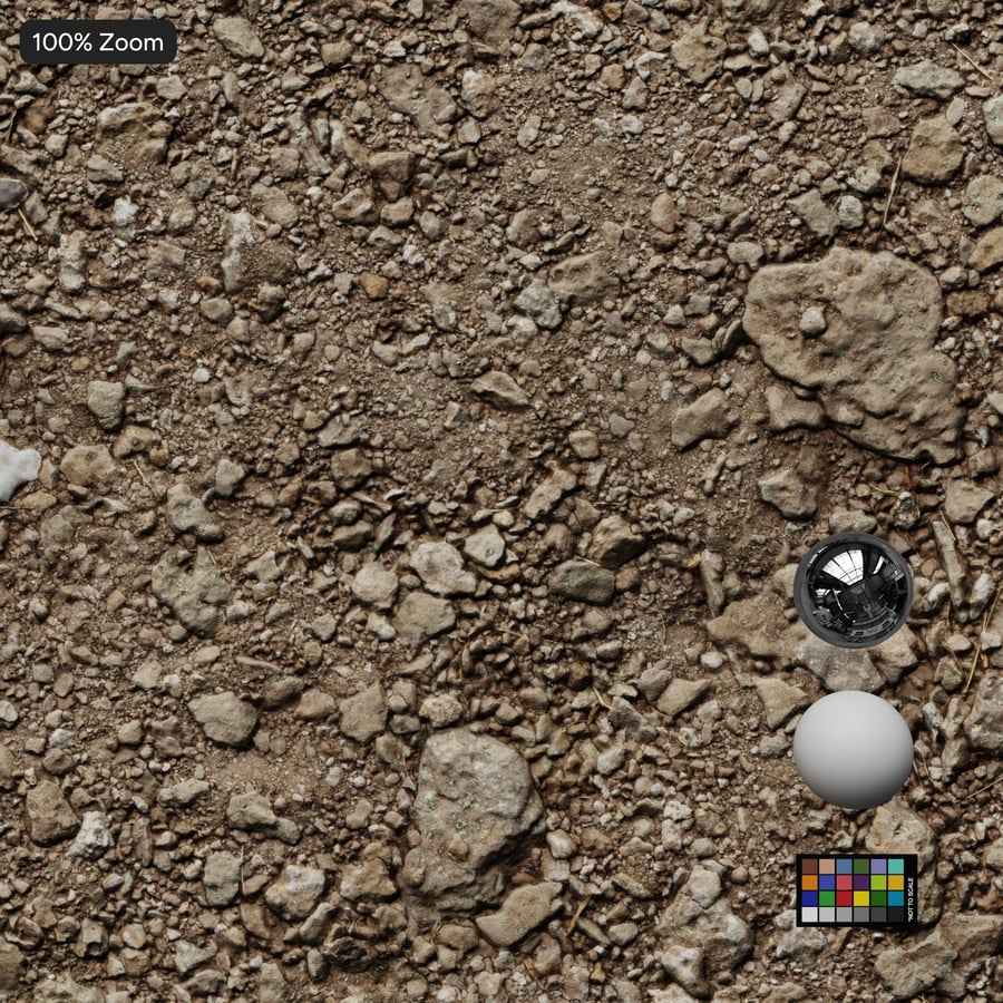 Large Broken Rocks on Dirt Texture