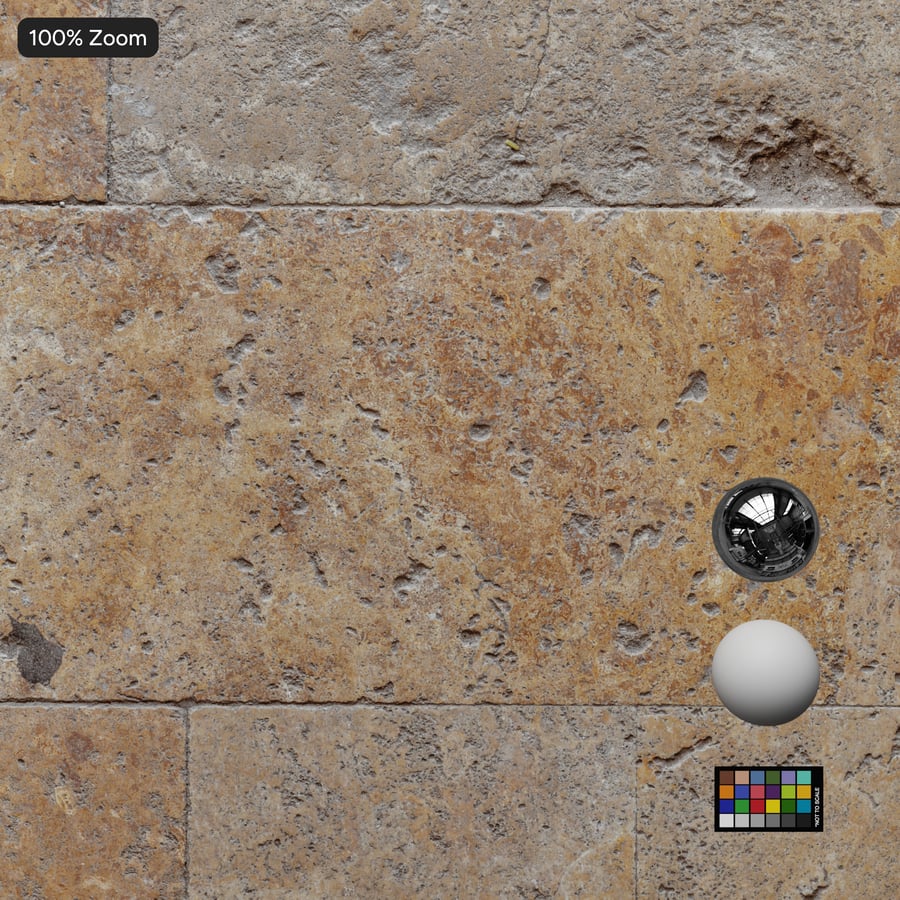 Raw Mosaic Stone Tile Texture, Light Brown