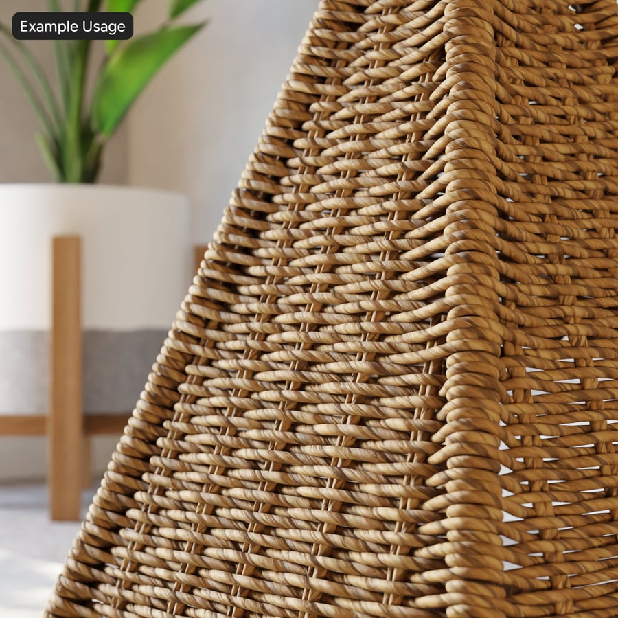 Foglia di banano non confezionata in vimini Rattan Texture