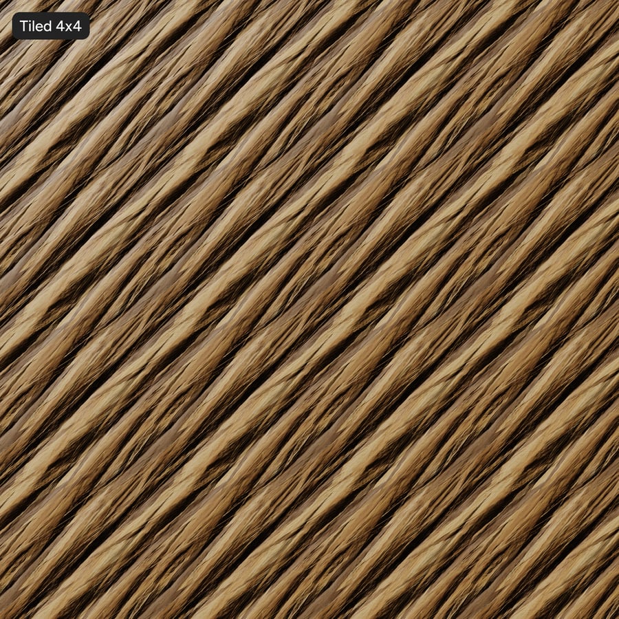 Foglia di banano non confezionata in vimini Rattan Texture