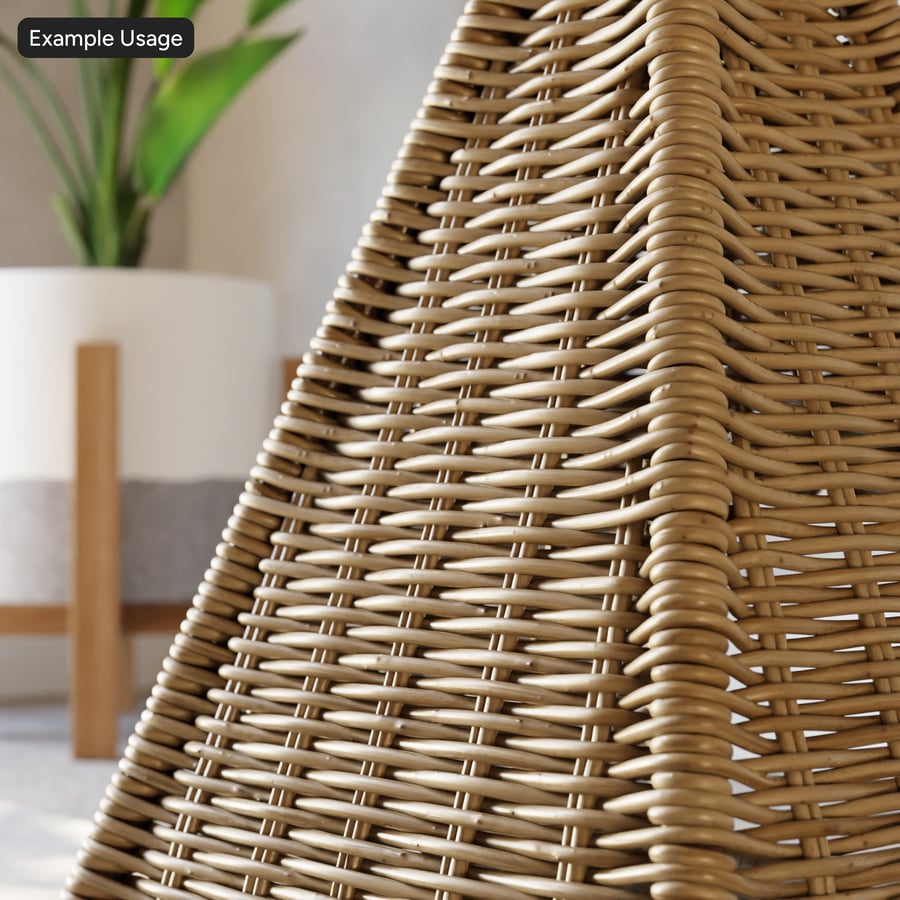 Unwrapped Bamboo Wicker Texture