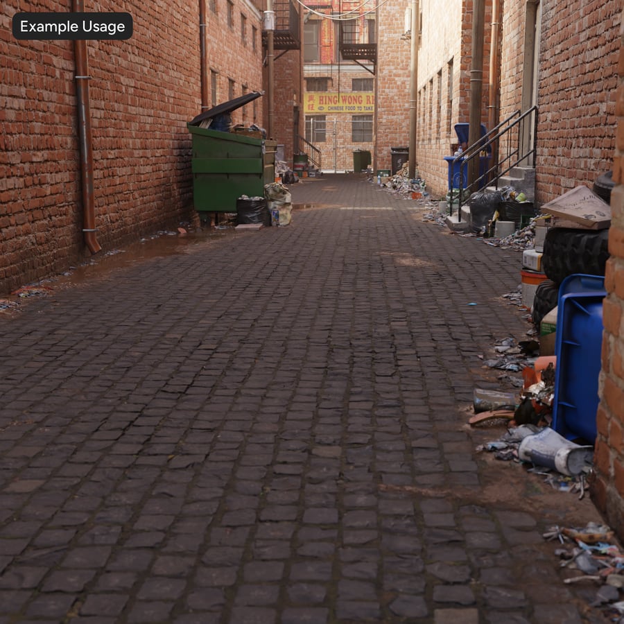 Square Cobblestone Texture, svart