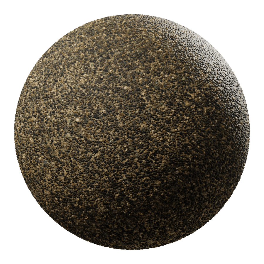 Worn Aggregate Paver Texture, Yellow