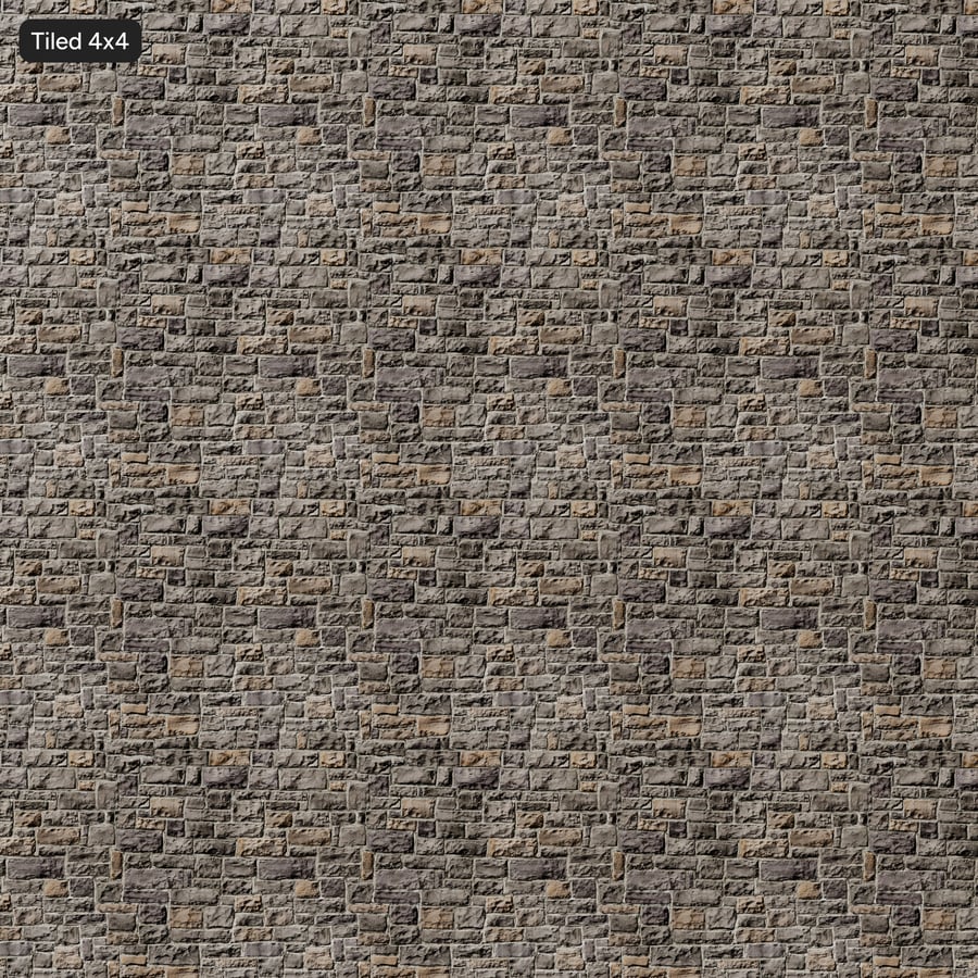Ledger Stone Wall Texture, Mixed Gray