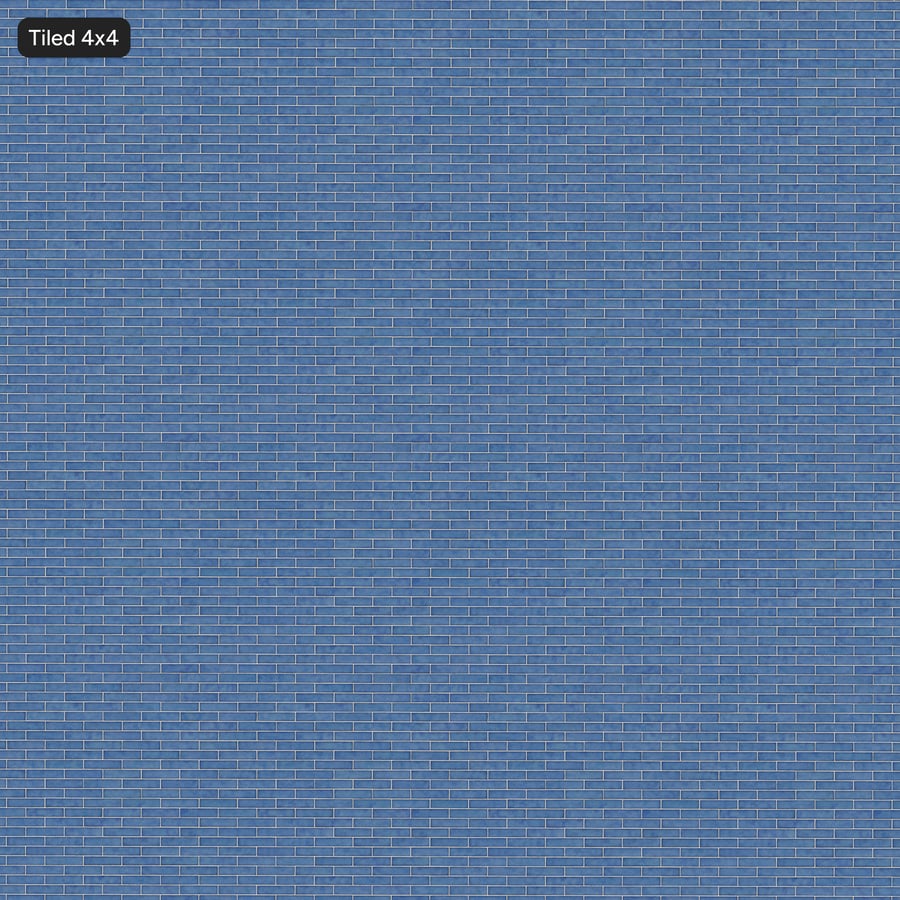 Rechteckige Offset-Keramik Glänzende Fliesenstruktur, Staubblau