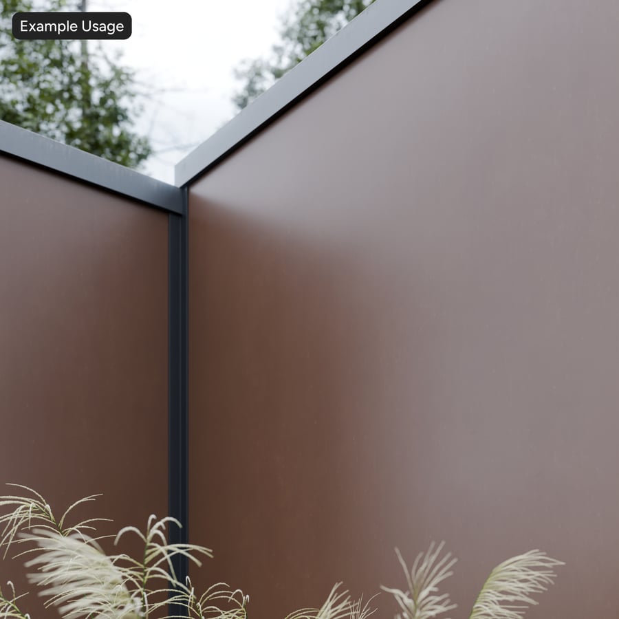 Rivestimento metallico, marrone