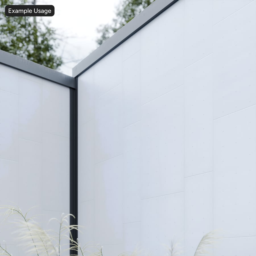 Perçin Dokulu Metallic Kaplama Paneli, Beyaz