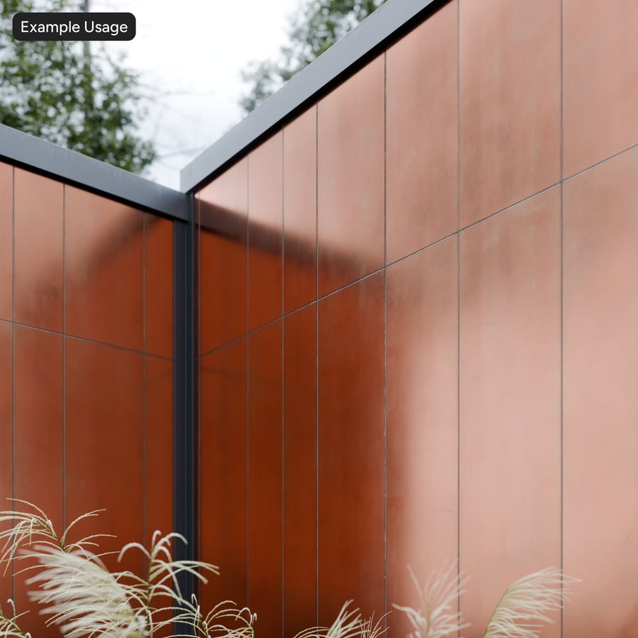 Weathered Copper Cladding Panel Texture