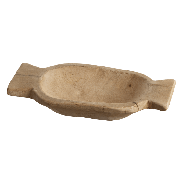 Modello di ciotola rustica in legno