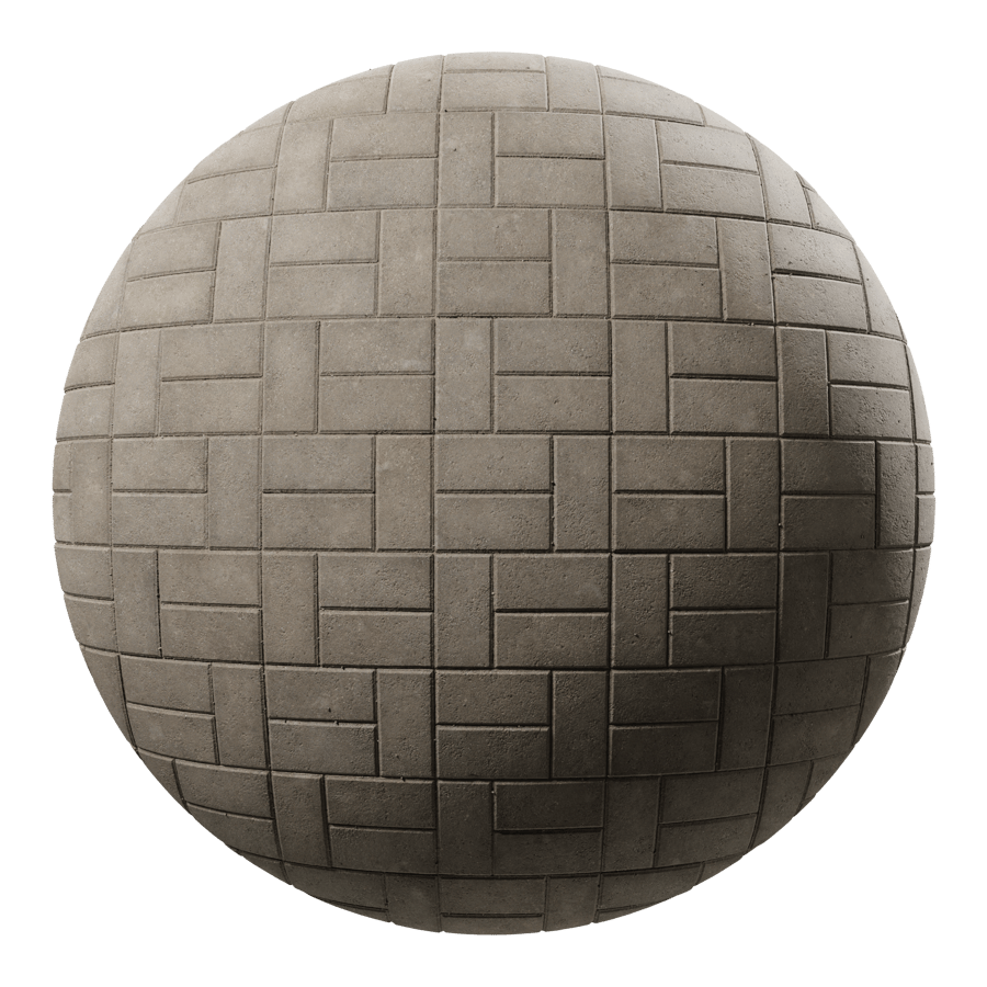 Basketweave Concrete Paver Texture