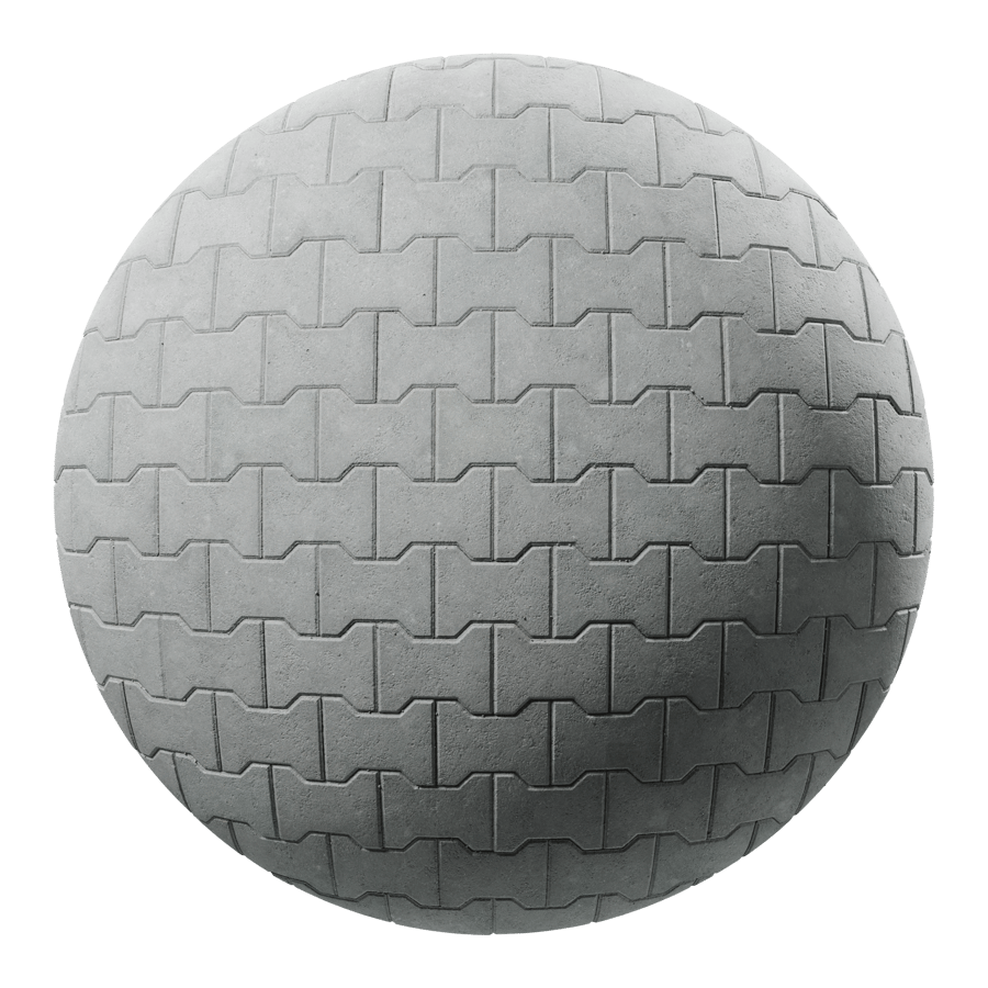 Dumbbell Paver Texture, Grey