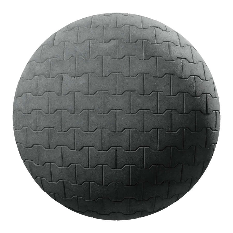 Dumbbell Paver Texture, Black