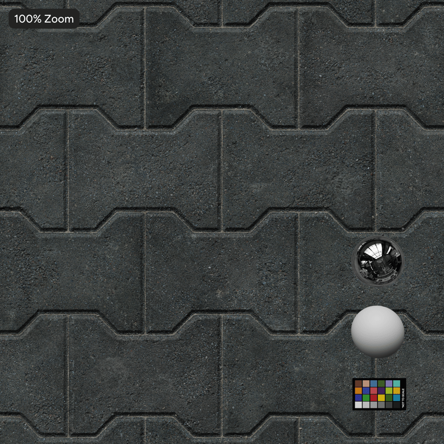 Dumbbell Paver Texture, Black