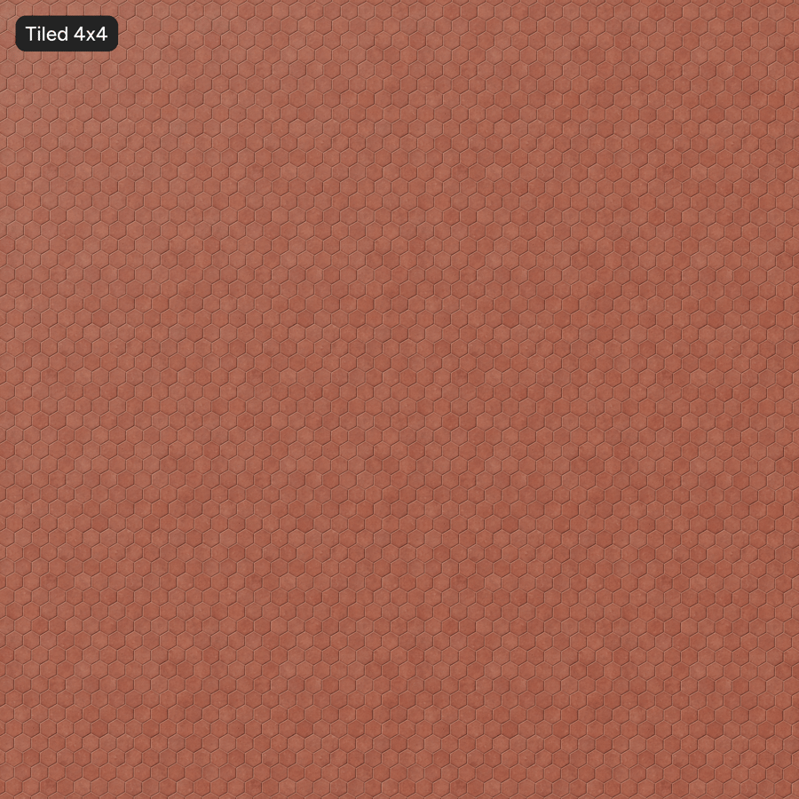Hexagonal Paver Texture, Red