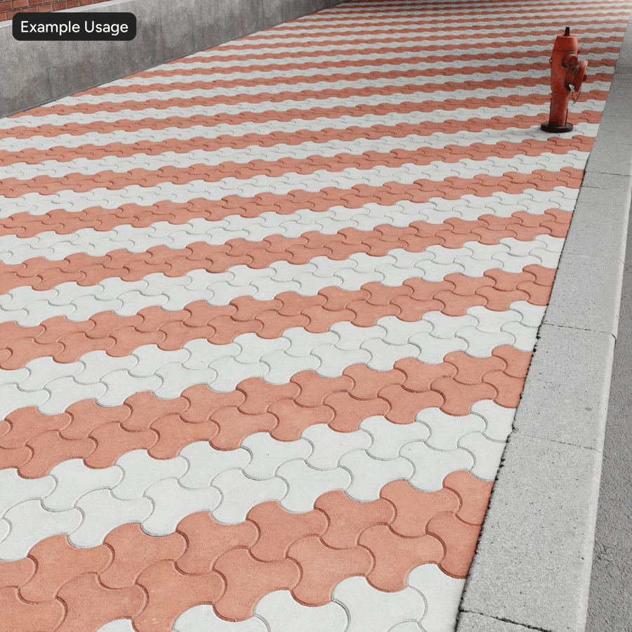 Milano Paver Texture, Rojo rayado